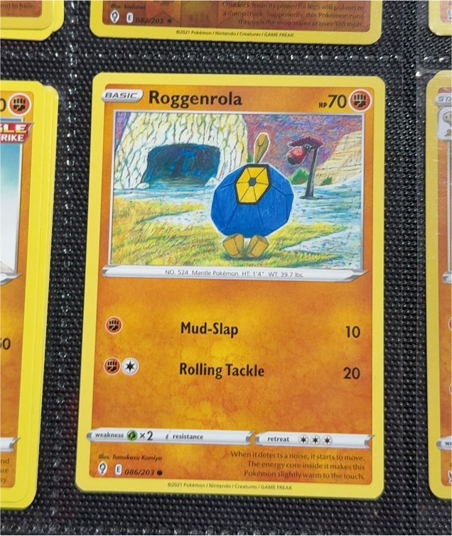 2021 Pokémon SWSH07 #086 Roggenrola — front