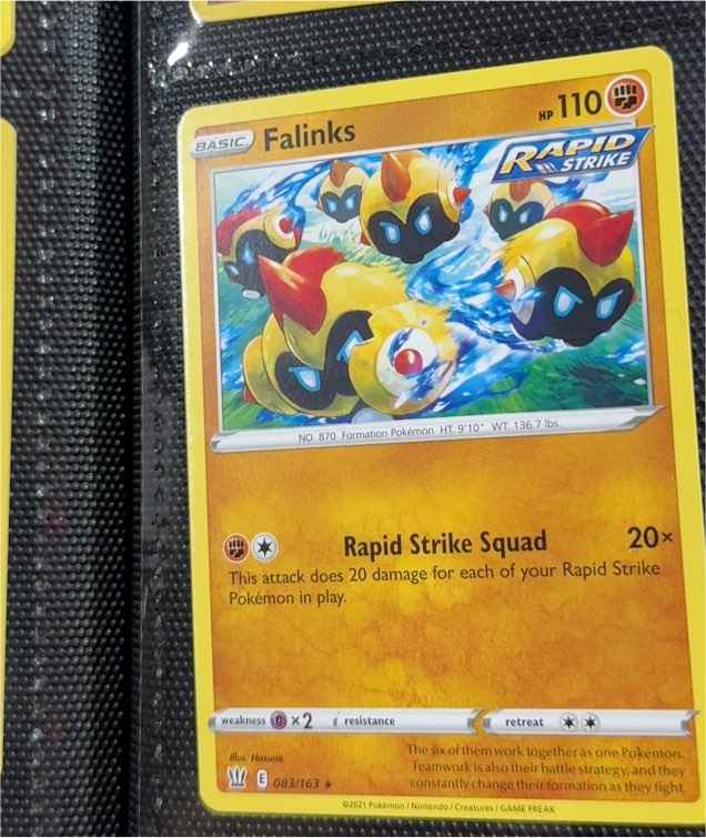 2021 Pokemon Battle Styles #083 Falinks — front