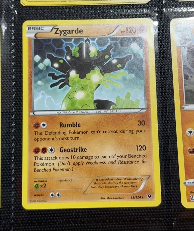 2016 Pokémon XY Fates Collide #53 Zygarde — front