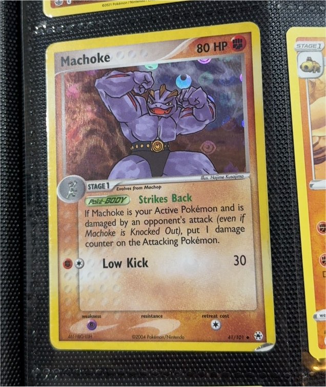 2004 Pokémon EX Hidden Legends #41 Machoke — front