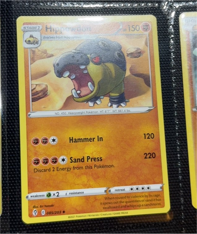 2021 Pokémon Evolving Skies #085 Hippowdon — front