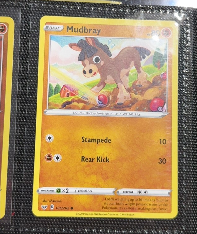 2020 Pokémon Sword & Shield #105 Mudbray — front