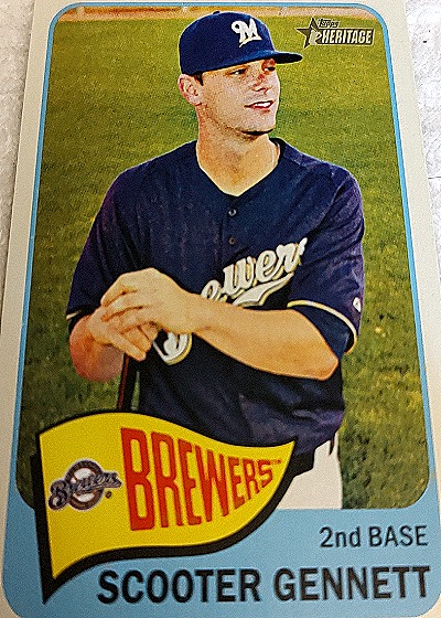2014 Topps Heritage #285 Scooter Gennett — front
