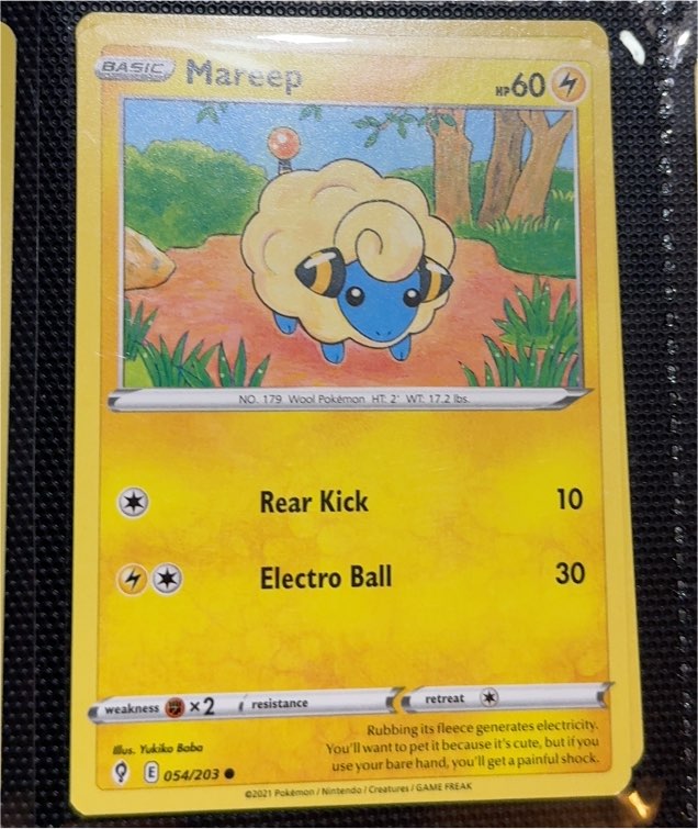 2021 Pokémon Sword & Shield Evolving Skies #054 Mareep — front
