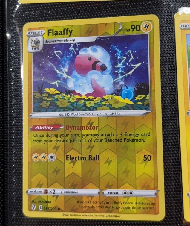 2021 Pokémon Evolving Skies #055 Flaaffy — front