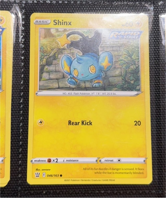 2021 Pokémon Battle Styles #046 Shinx — front