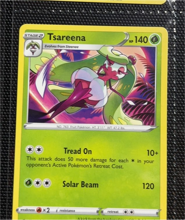 2021 Pokémon TCG Chilling Reign #015 Tsareena — front