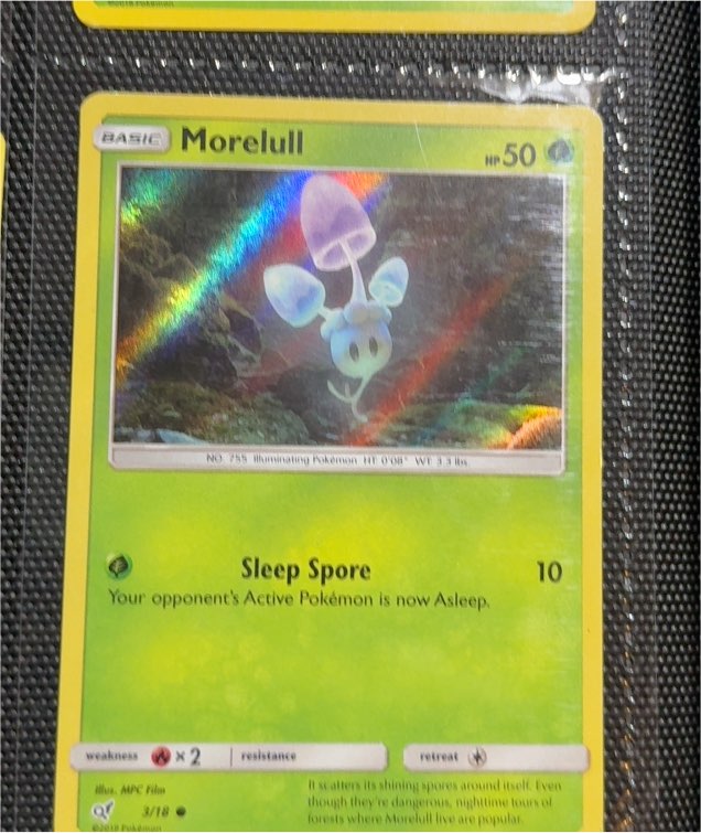 2019 Pokémon Detective Pikachu #3 Morelull — front