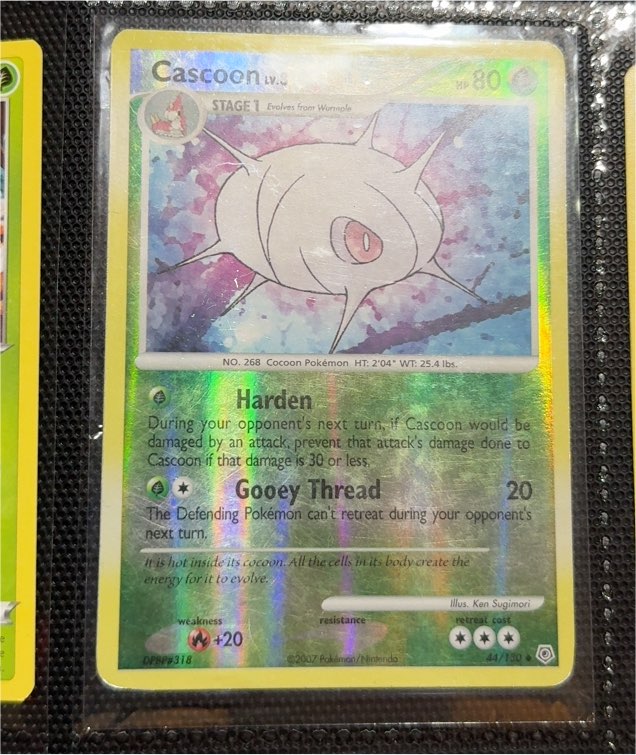 2007 Pokémon Diamond & Pearl #44 Cascoon Reverse Holo — front