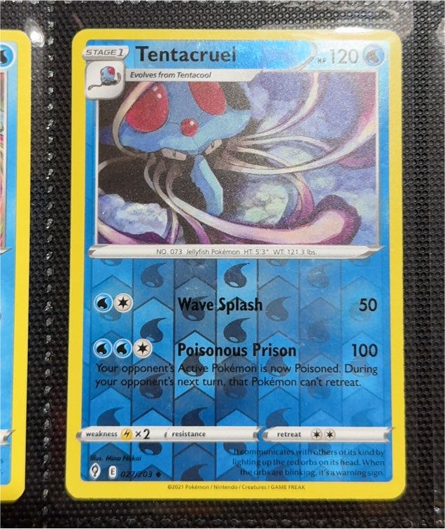 2021 Pokémon Evolving Skies #027 Tentacruel — front