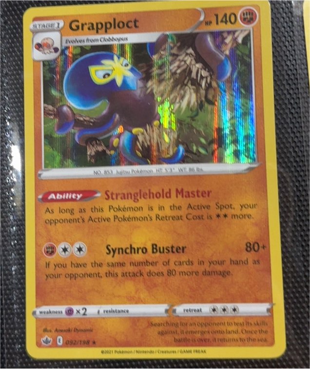 2021 Pokémon Chilling Reign #092 Grapploct — front