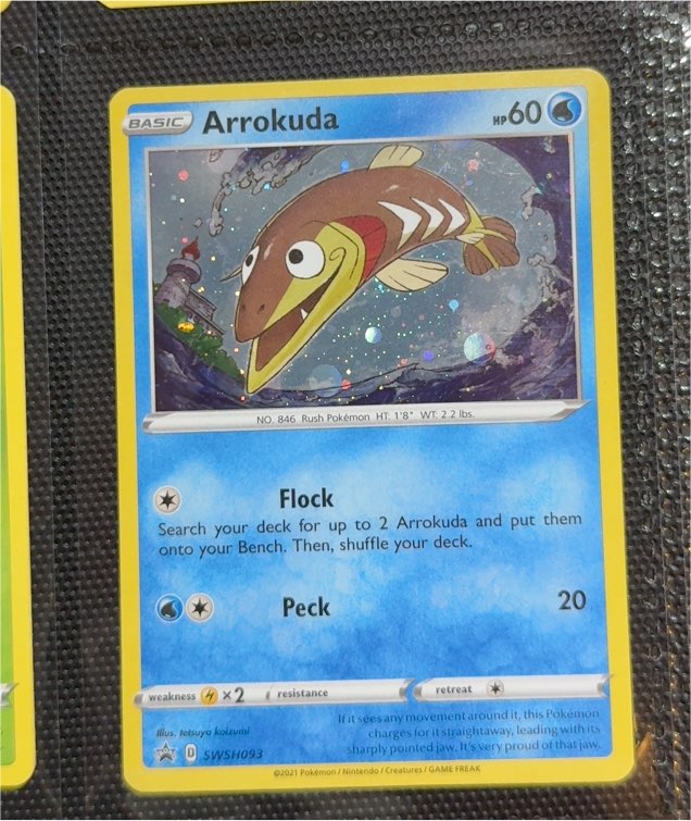 2021 Pokémon SWSH Black Star Promo #SWSH093 Arrokuda — front