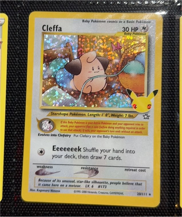 2021 Pokémon Celebrations: Classic Collection #20 Cleffa — front