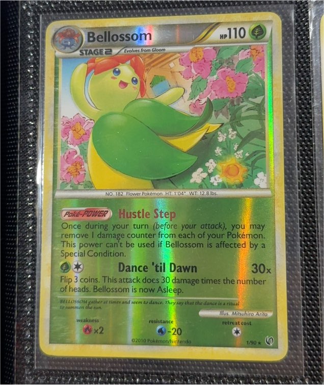 2010 Pokémon Undaunted #1 Bellossom — front