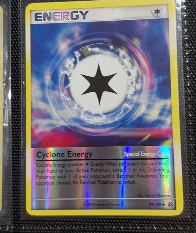 2008 Pokémon Stormfront #94 Cyclone Energy — front