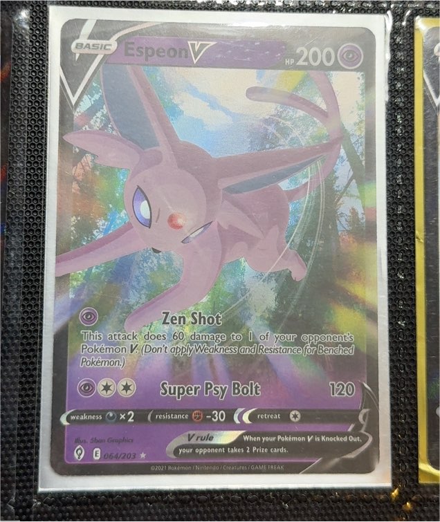 2021 Pokémon TCG Evolving Skies #064 Espeon V — front