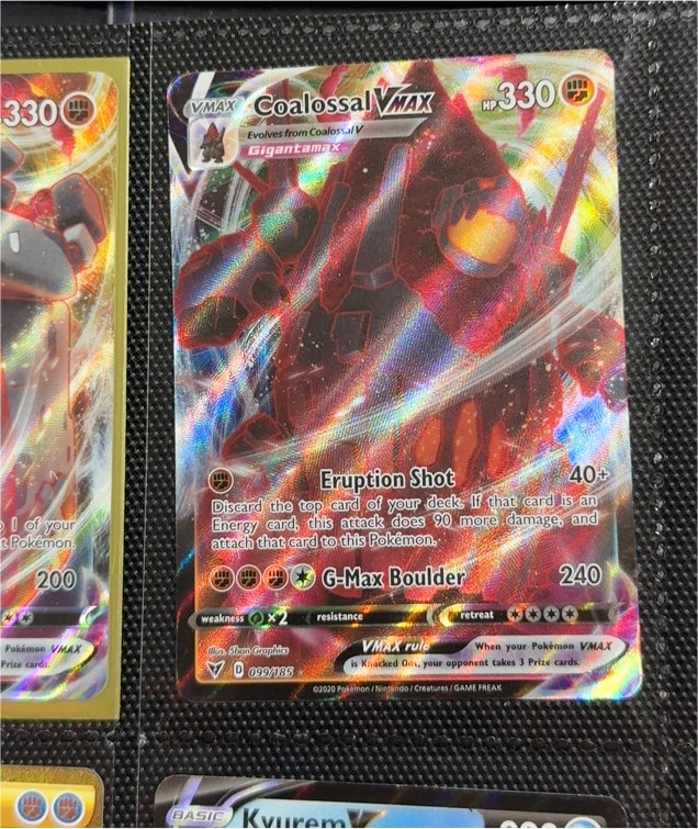 2020 Pokémon Vivid Voltage #099 Coalossal VMAX — front