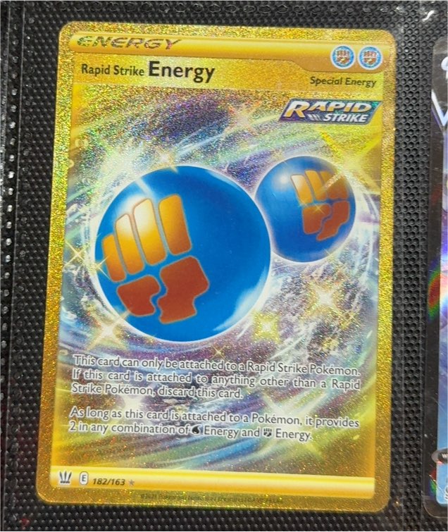 2021 Pokémon TCG Battle Styles #182 Rapid Strike Energy — front
