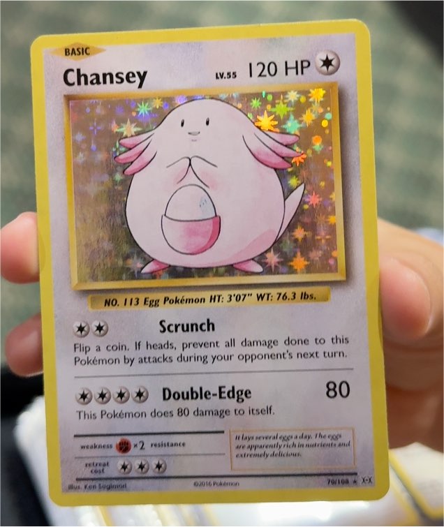 2016 Pokémon XY Evolutions #70 Chansey — front