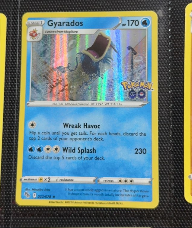 2022 Pokémon TCG Pokémon GO #022 Gyarados — front