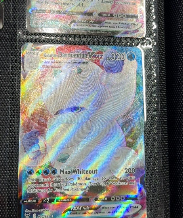 2020 Pokémon Vivid Voltage #37 Galarian Darmanitan VMAX — front
