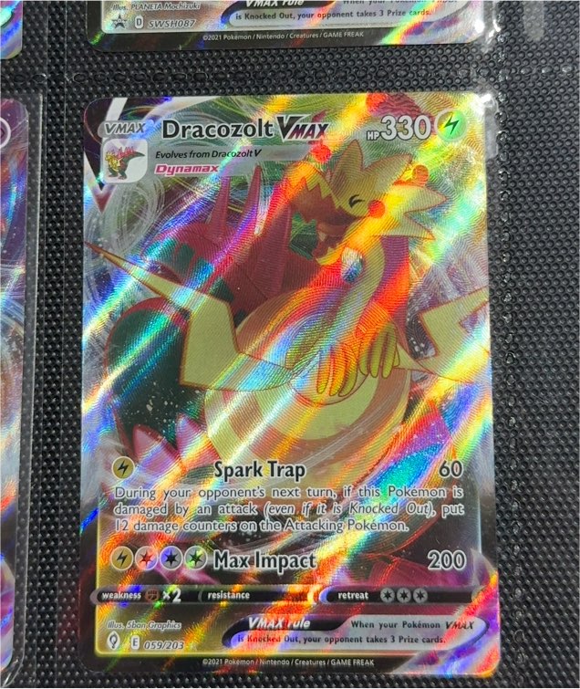 2021 Pokémon Evolving Skies #059 Dracozolt VMAX — front