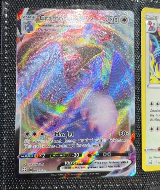 2021 Pokémon TCG Shining Fates #055 Cramorant VMAX — front