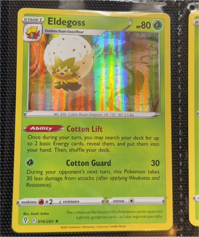 2021 Pokémon Evolving Skies #016 Eldegoss — front