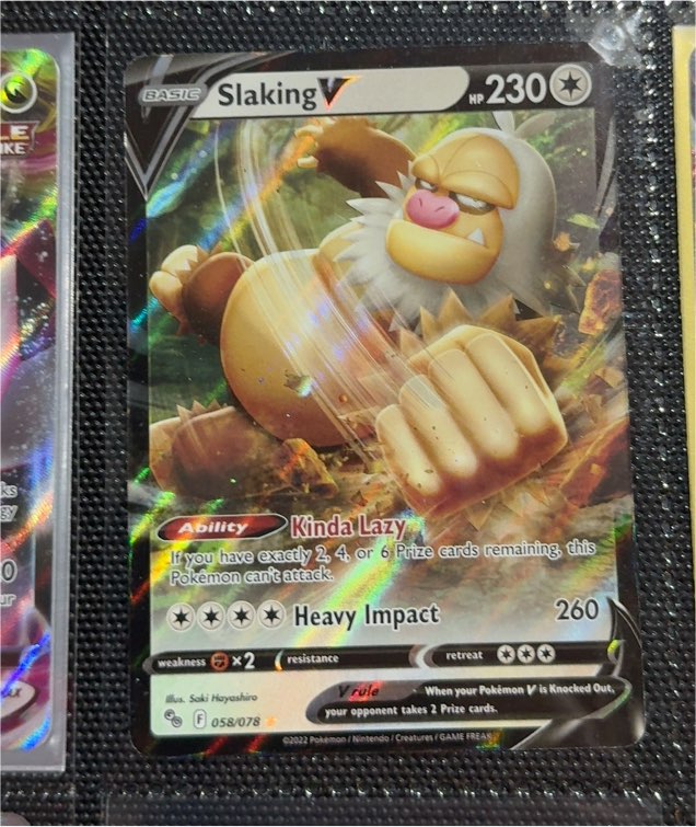 2022 Pokémon TCG Slaking V 058/078 — front