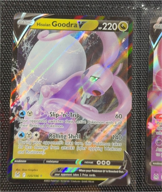 2022 Pokémon TCG Lost Origin #135 Hisuian Goodra V — front