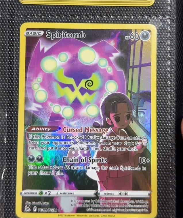 2022 Pokémon Lost Origin #TG09 Spiritomb — front