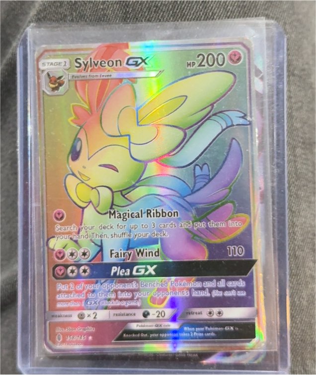 2017 Pokémon Sun & Moon #92 Sylveon GX — front