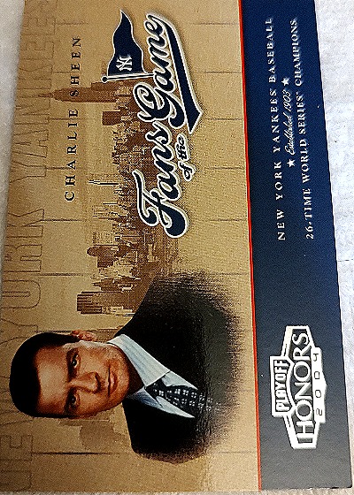 2004 Playoff Honors Fans of the Game #251FG-1 Charlie Sheen — front