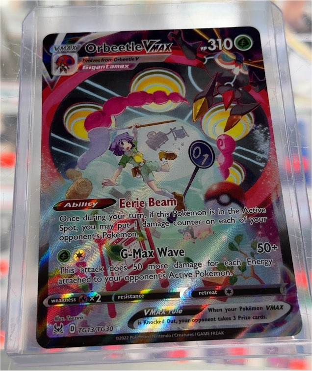 2022 Pokémon TCG Lost Origin #TG13/TG30 Orbeetle VMAX — front