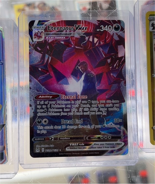 2022 Pokémon TG22/TG30 Eternatus VMAX Lost Origin Trainer Gallery — front
