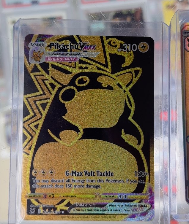 2022 Pokémon Sword & Shield Lost Origin #TG29 Pikachu VMAX — front