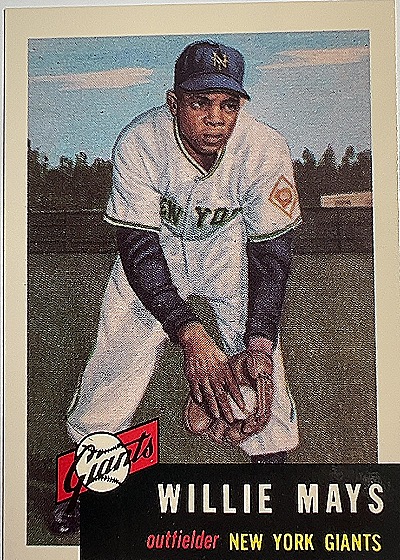 1953 Topps #244 Willie Mays — front