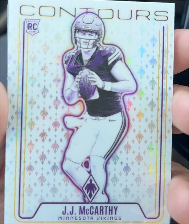 2024 Panini Phoenix #CON-JMY J.J. McCarthy Contours Rookie — front