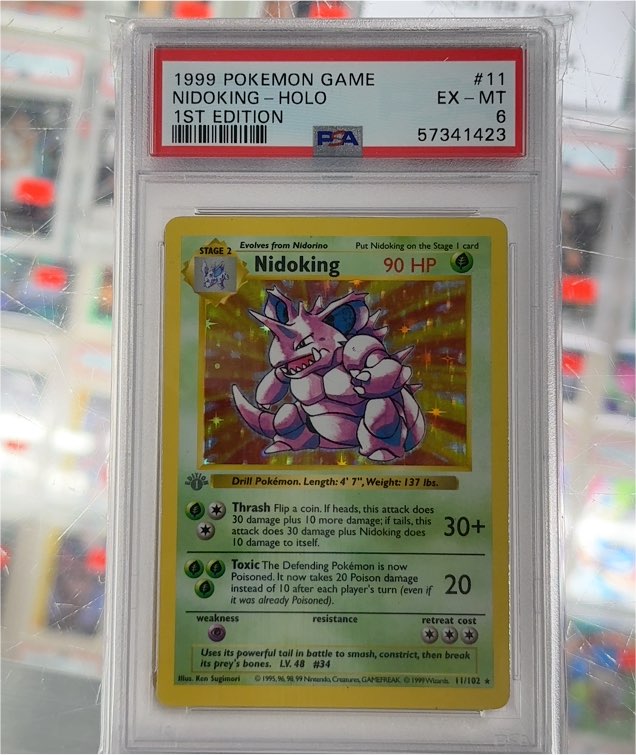 1999 Pokémon #11 Nidoking — front