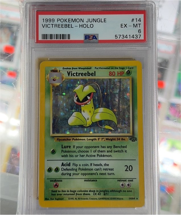 1999 Pokémon Jungle #14 Victreebel Holo — front