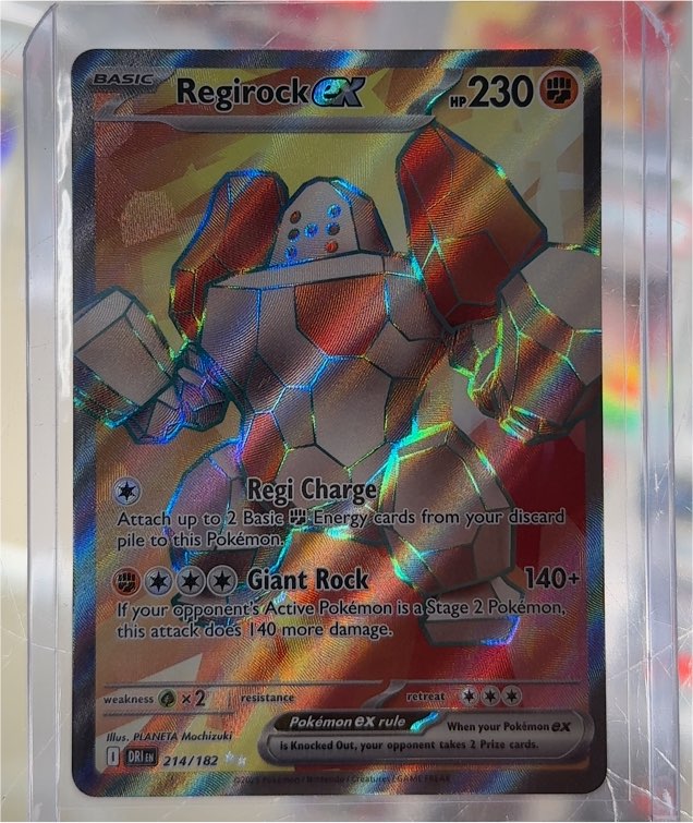 Regirock ex 214/182 Sv10: Destined Rivals — front