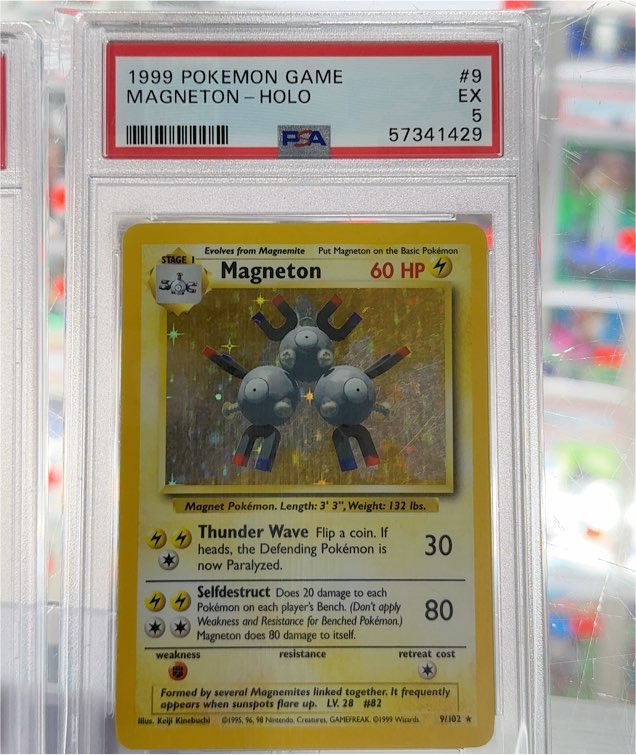 1999 Pokemon Game #9 Magneton Holo — front