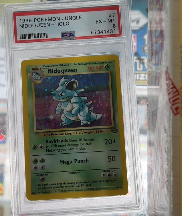 1999 Pokémon Jungle #7 Nidoqueen Holo — front