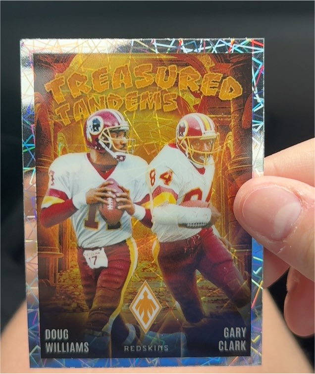 2024 Panini Phoenix #TT-WAS Doug Williams Gary Clark Treasured Tandems — front