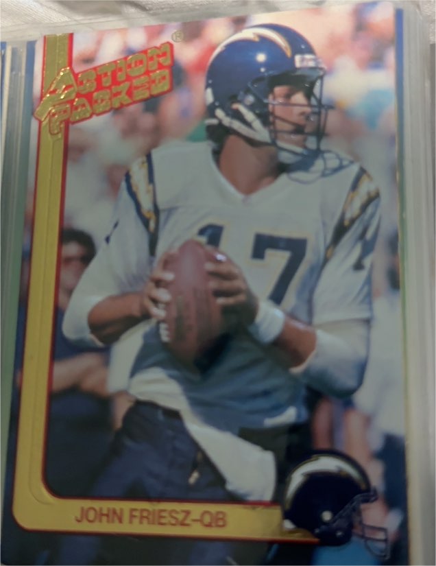 1991 Action Packed Update #76 John Friesz — front
