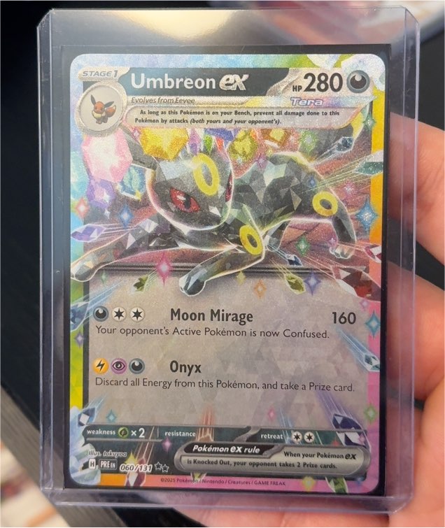 2025 Pokémon TCG Umbreon ex 060/131 Prismatic Evolutions — front