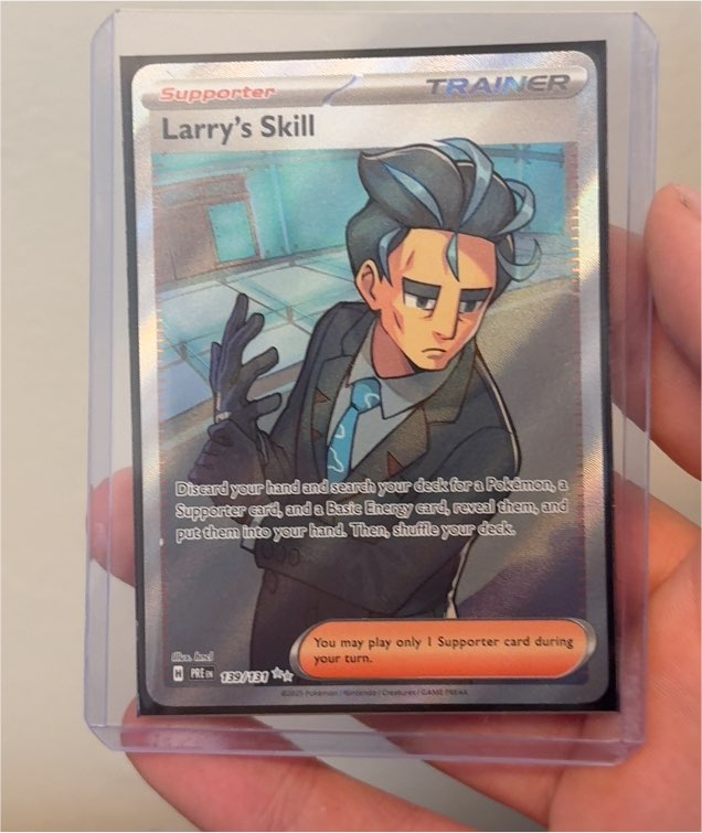 2022 Pokémon TCG Prismatic Evolutions #139 Larry's Skill — front