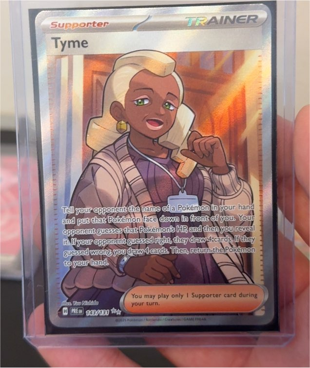 2025 Pokémon TCG Prismatic Evolutions #143 Tyme — front