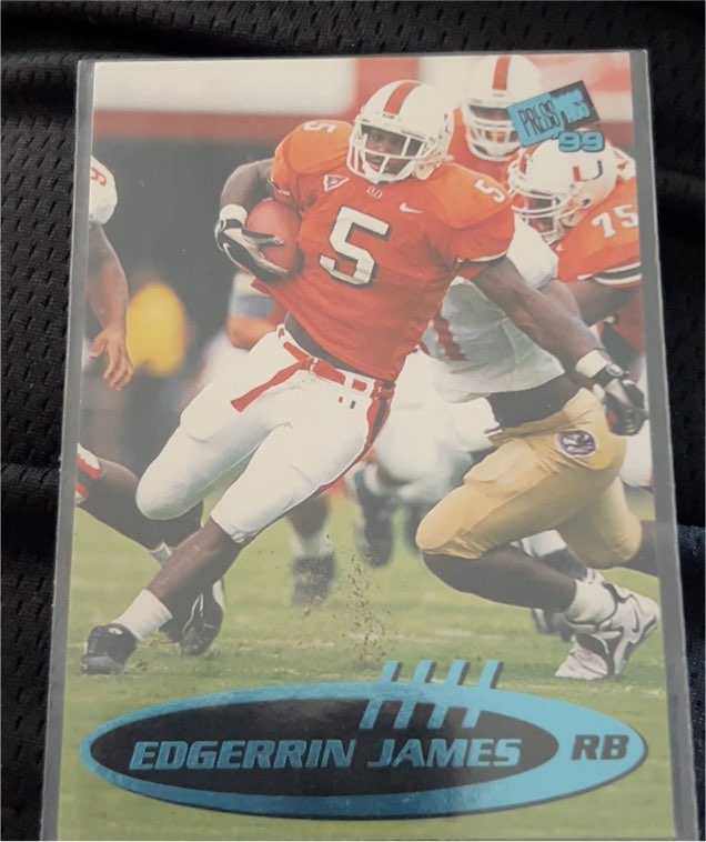 1999 Press Pass #6 Edgerrin James — front