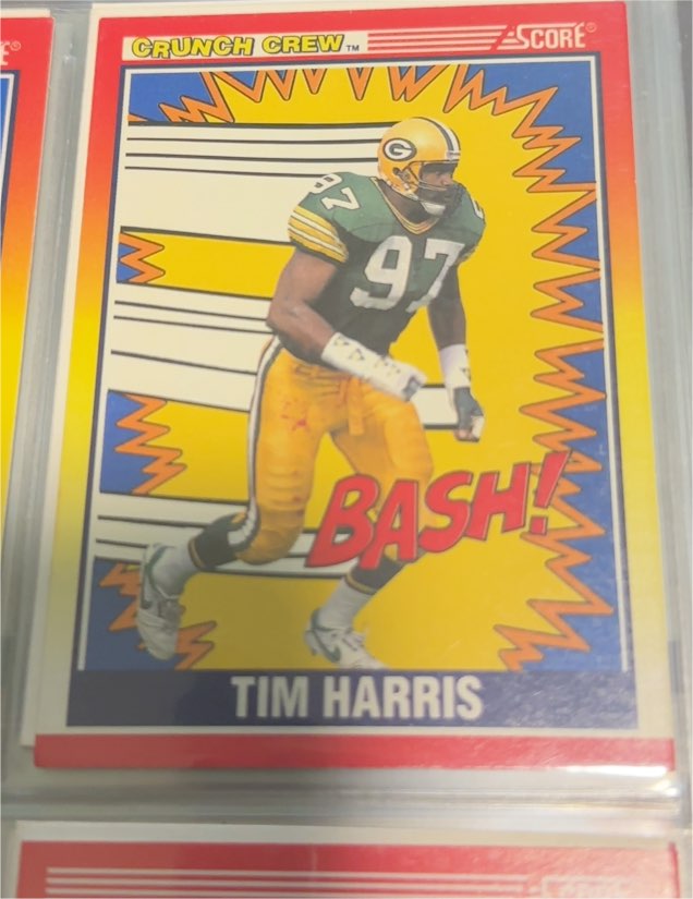 1990 Score #555 Tim Harris Crunch Crew — front
